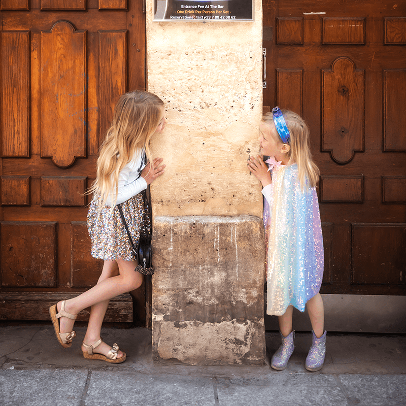 Verkleedrok A Star is Born Sequins Skirt - 4 tot 6 jaar - Verkleedvleugels en rokje Great Pretenders - In den Olifant