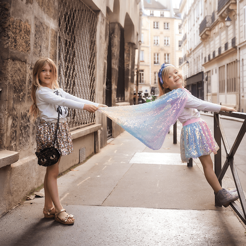 Verkleedrok A Star is Born Sequins Skirt - 4 tot 6 jaar - Verkleedvleugels en rokje Great Pretenders - In den Olifant