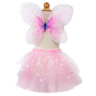 Verkleedrokje en vleugels - Flutter Butterfly Skirt, Wings, & Wand Pink - Verkleedvleugels en rokje Great Pretenders - In den Olifant