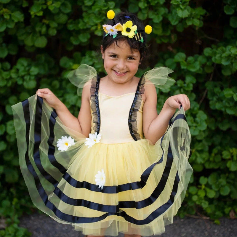 Verkleedset Bumble Bee Dress & Headband - Verkleedjurken Great Pretenders - In den Olifant