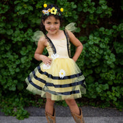 Verkleedset Bumble Bee Dress & Headband - Verkleedjurken Great Pretenders - In den Olifant