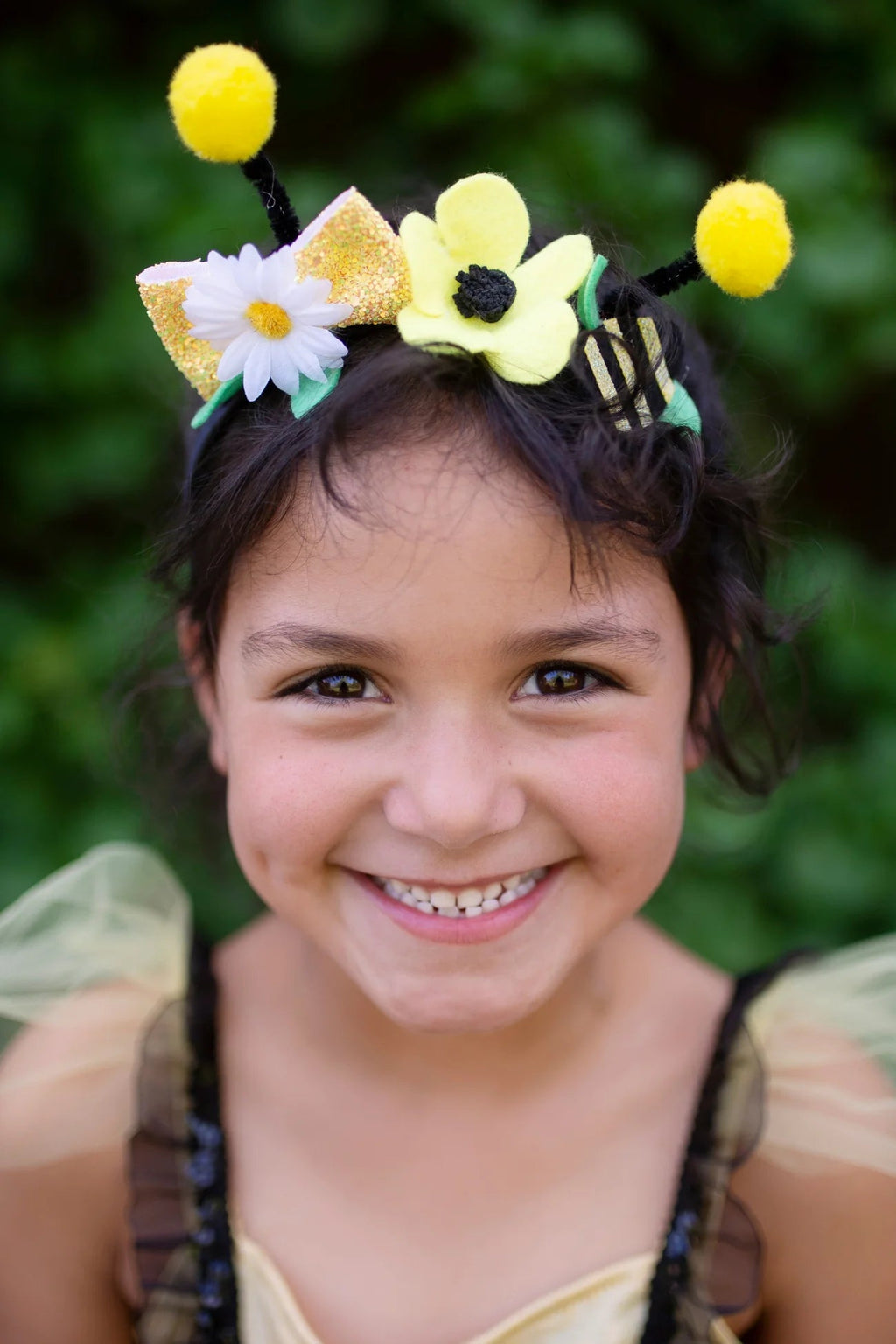 Verkleedset Bumble Bee Dress & Headband - Verkleedjurken Great Pretenders - In den Olifant