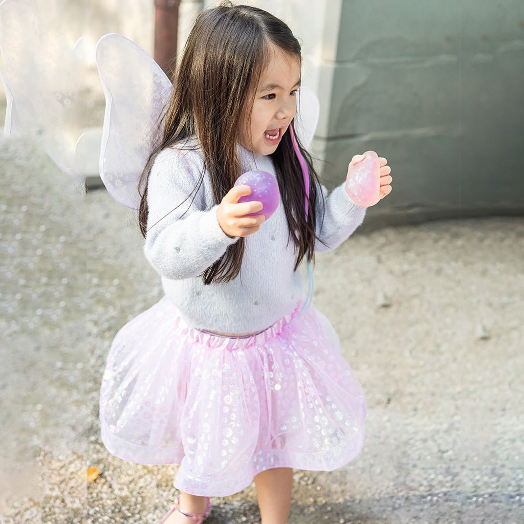 Verkleedset Crazy for Daises Tutu with Wings & Wand - 4 tot 6 jaar - Verkleedvleugels en rokje Great Pretenders - In den Olifant