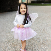 Verkleedset Crazy for Daises Tutu with Wings & Wand - 4 tot 6 jaar - Verkleedvleugels en rokje Great Pretenders - In den Olifant