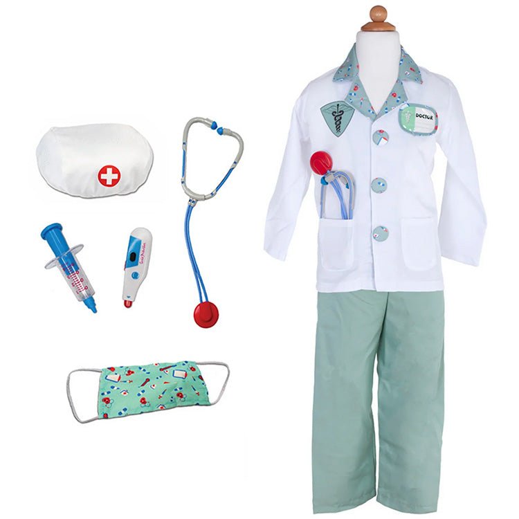 Verkleedset Doctor Green met accessoires - Verkleedkostuums Great Pretenders - In den Olifant