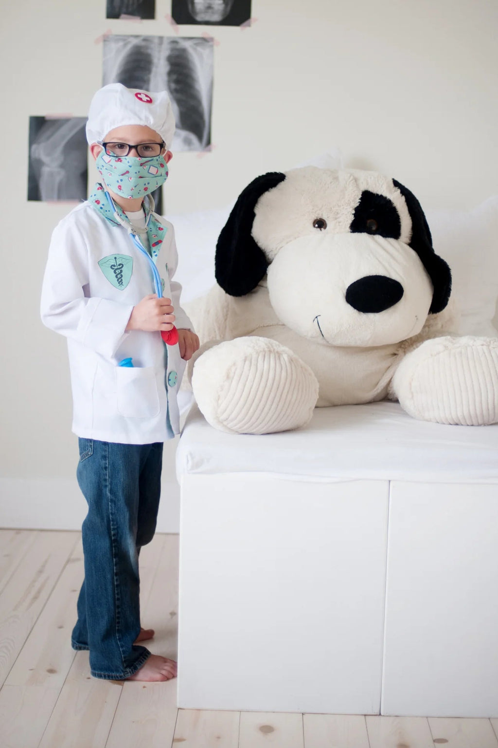 Verkleedset Doctor Green met accessoires - Verkleedkostuums Great Pretenders - In den Olifant