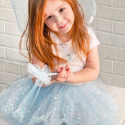 Verkleedset Iridescent Celestial Fairy Wings with Tutu, & Wand - Verkleedvleugels en rokje Great Pretenders - In den Olifant