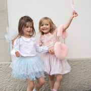 Verkleedset Iridescent Celestial Fairy Wings with Tutu, & Wand - Verkleedvleugels en rokje Great Pretenders - In den Olifant