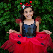 Verkleedset Ladybug Dress & Headband - Verkleedjurken Great Pretenders - In den Olifant