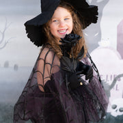 Verkleedset Spiderweb Tutu with Cape - 4 tot 6 jaar - Verkleedkostuums Great Pretenders - In den Olifant