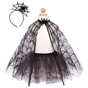 Verkleedset Spiderweb Tutu with Cape - 4 tot 6 jaar - Verkleedkostuums Great Pretenders - In den Olifant
