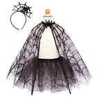 Verkleedset Spiderweb Tutu with Cape - 4 tot 6 jaar - Verkleedkostuums Great Pretenders - In den Olifant