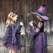 Verkleedset Spiderweb Tutu with Cape - 4 tot 6 jaar - Verkleedkostuums Great Pretenders - In den Olifant