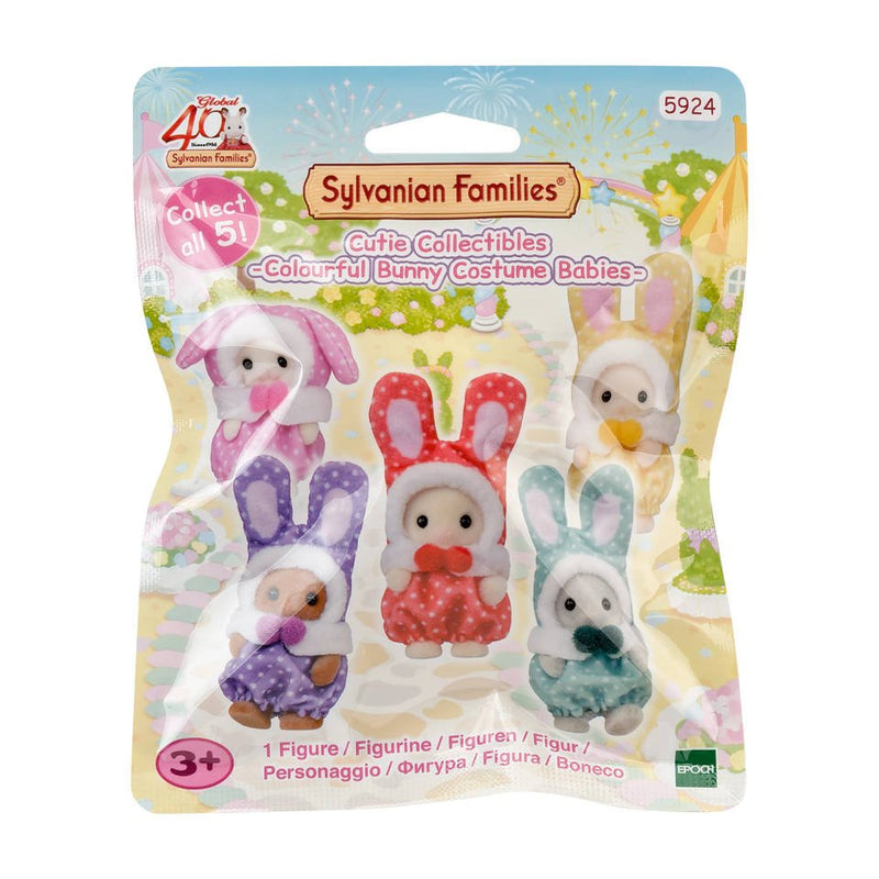 Verrassingszakje Cutie Collectibles - Baby in Konijnenpak - 1 figuurtje - Speelfiguren Sylvanian Families - In den Olifant