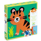 Viltplaatjes Collageset Zacht Dieren - Stickers en stickersets Djeco - In den Olifant