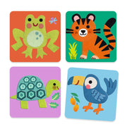 Viltplaatjes Collageset Zacht Dieren - Stickers en stickersets Djeco - In den Olifant