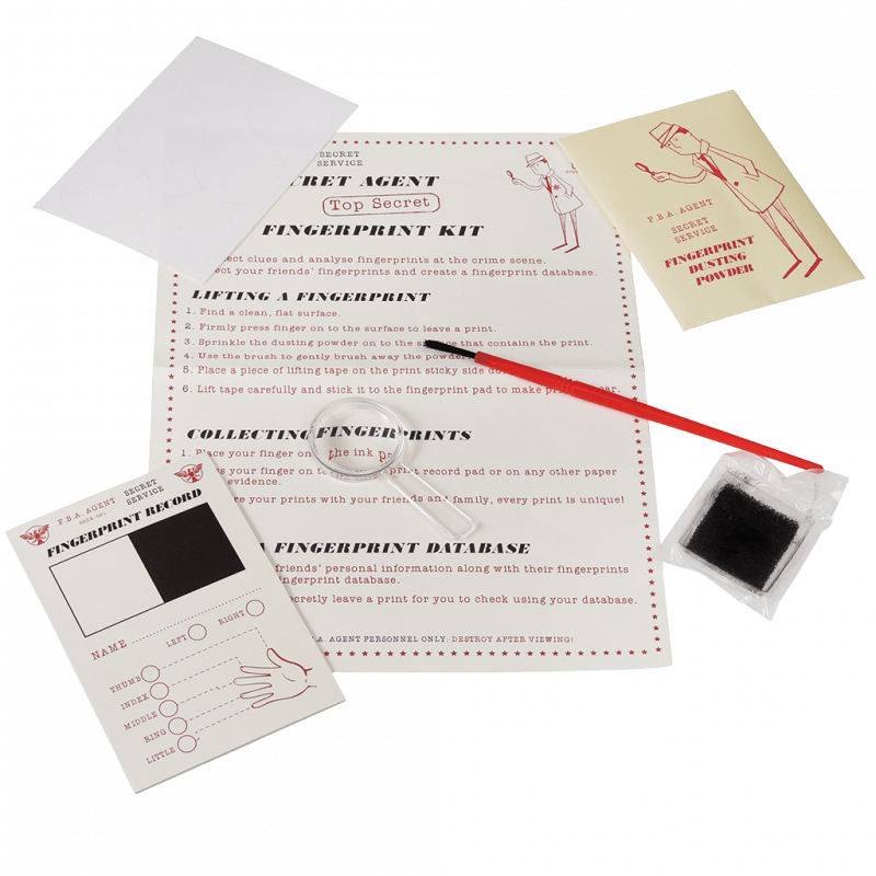 Vingerafdrukkit - Finger print detective set - STEM speelgoed REX London - In den Olifant