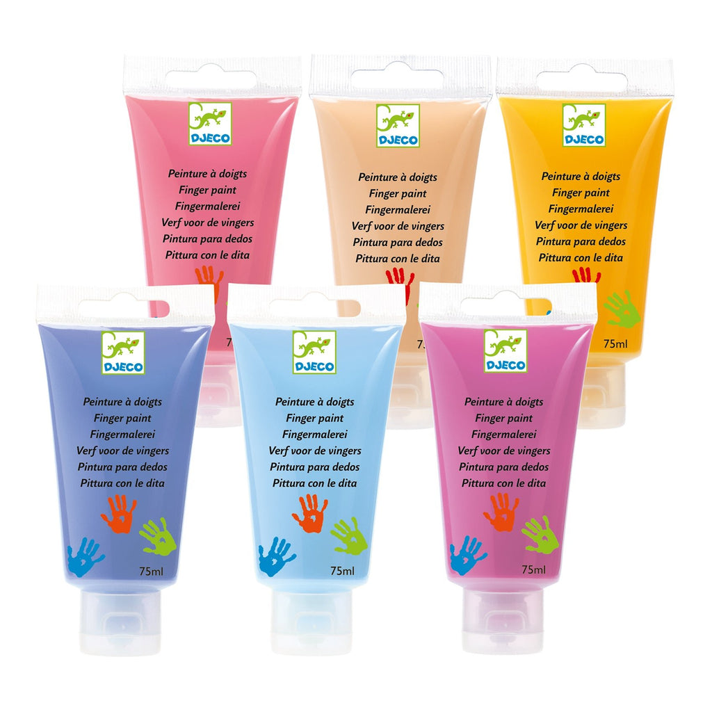 Vingerverf Sweets - set van 6 - Knutselmateriaal Djeco - In den Olifant