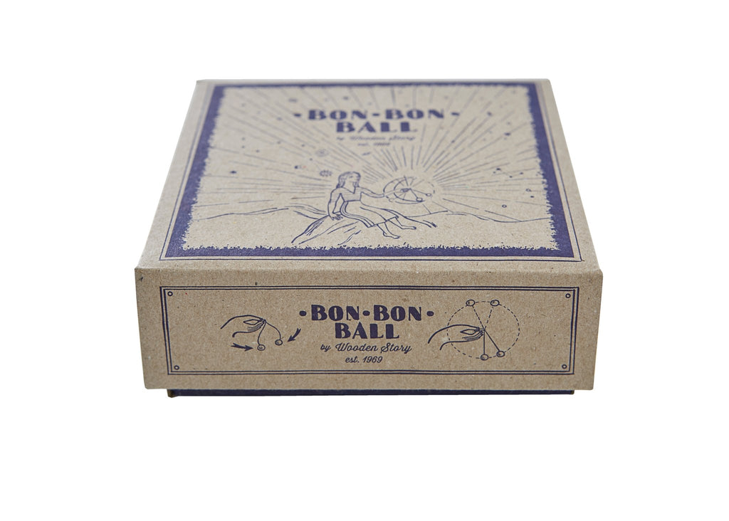 Vintage speeltje Bon Bon Ball - Behendigheidspellen Wooden Story - In den Olifant