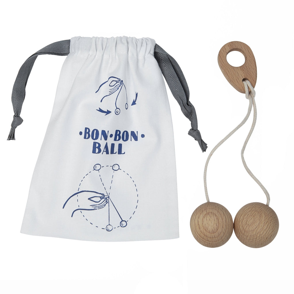 Vintage speeltje Bon Bon Ball - Behendigheidspellen Wooden Story - In den Olifant