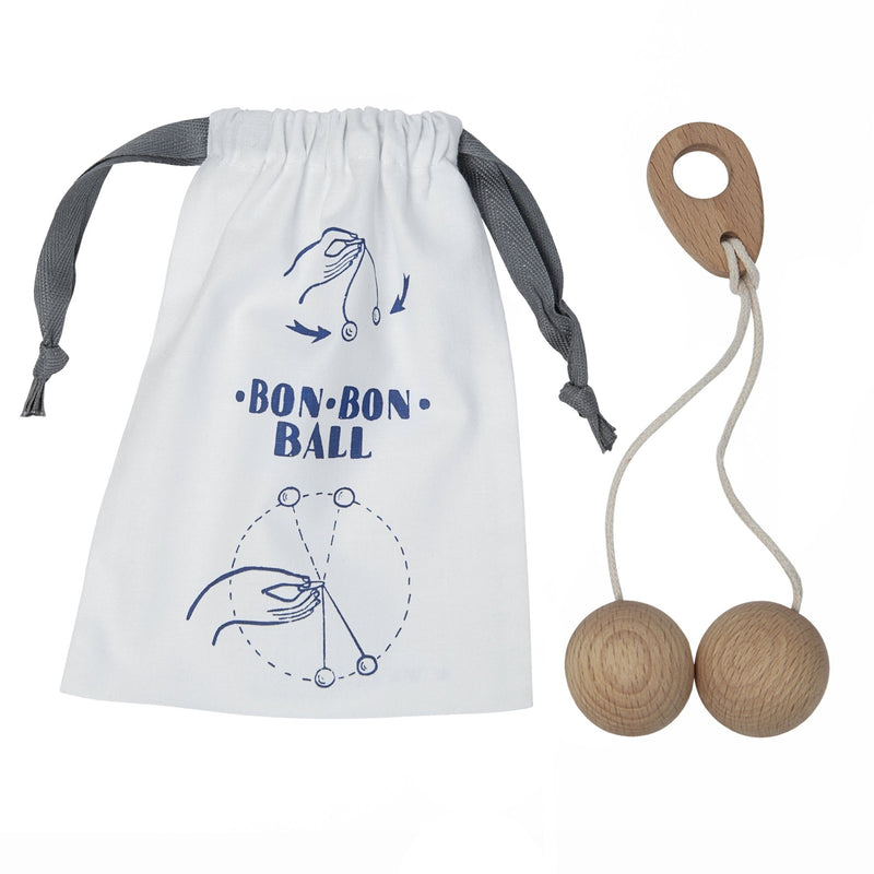 Vintage speeltje Bon Bon Ball - Behendigheidspellen Wooden Story - In den Olifant