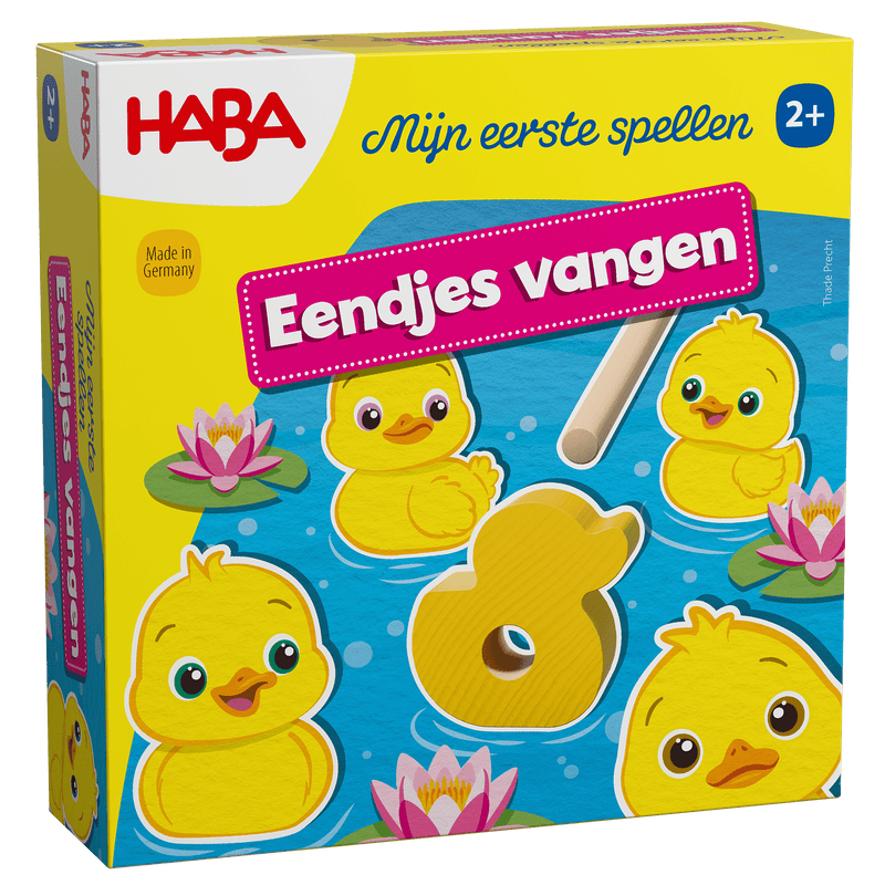 Visspel Mijn eerste spellen - Eendjes vangen - Behendigheidspellen Haba - In den Olifant