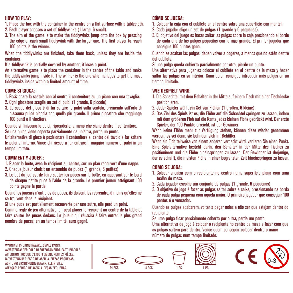 Vlooienspel Tiddlywinks - Vintage Memories - Behendigheidspellen Legami - In den Olifant