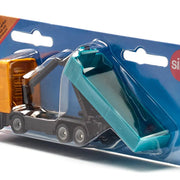 Volvo FH afrolkipper met kraan - Auto's en voertuigen Siku - In den Olifant