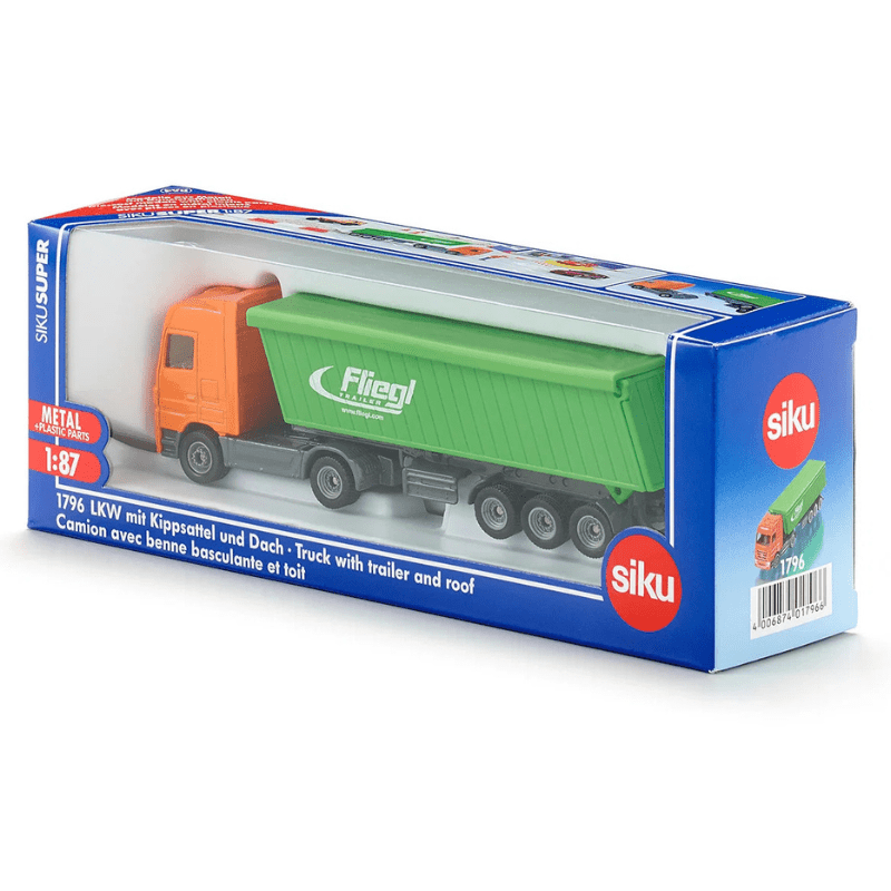Vrachtwagen met kiepbak en dak 1:87 - Auto's en voertuigen Siku - In den Olifant