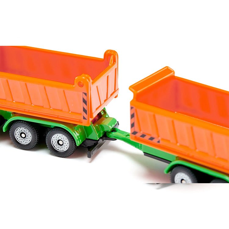 Vrachtwagen met kiepbak en kipperaanhanger - Auto's en voertuigen Siku - In den Olifant