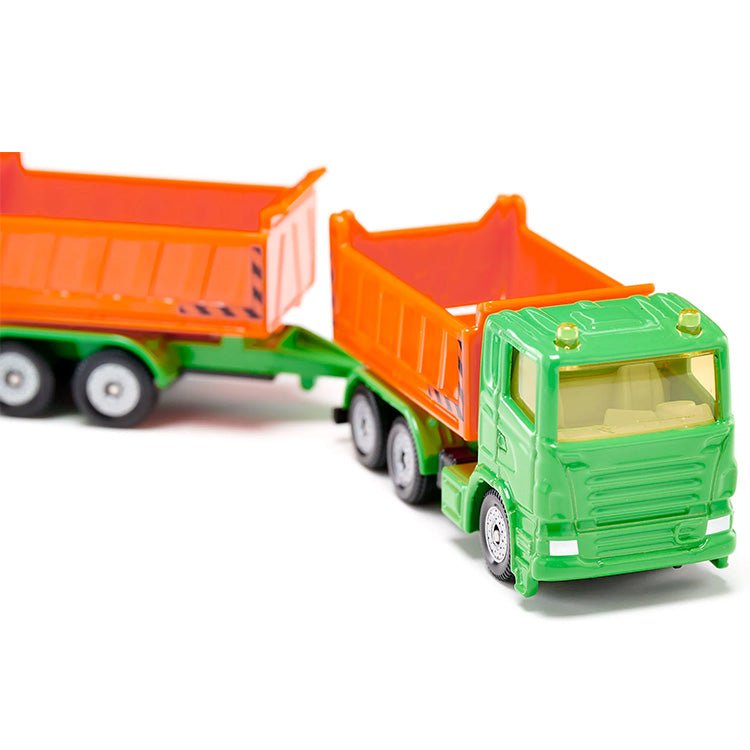 Vrachtwagen met kiepbak en kipperaanhanger - Auto's en voertuigen Siku - In den Olifant