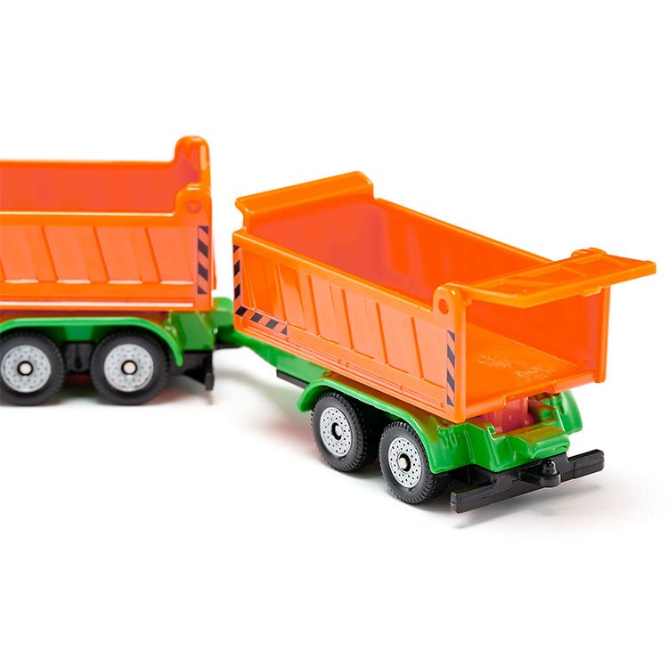 Vrachtwagen met kiepbak en kipperaanhanger - Auto's en voertuigen Siku - In den Olifant