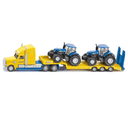 Vrachtwagen met New Holland tractoren 1:87 - Speelvoertuigen Siku - In den Olifant