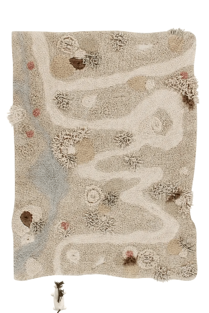 Wasbaar Speeltapijt Path Of Nature - 120 x 160 cm - Tapijten Lorena Canals - In den Olifant