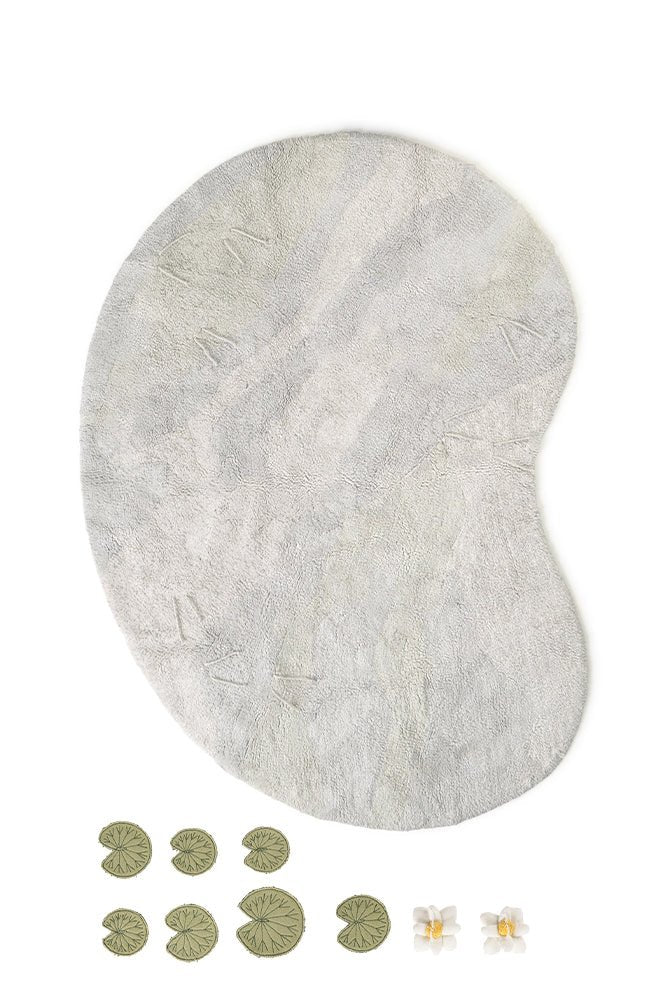 Wasbaar speeltapijt Swan Lake - 130 x 170 cm - Tapijten Lorena Canals - In den Olifant