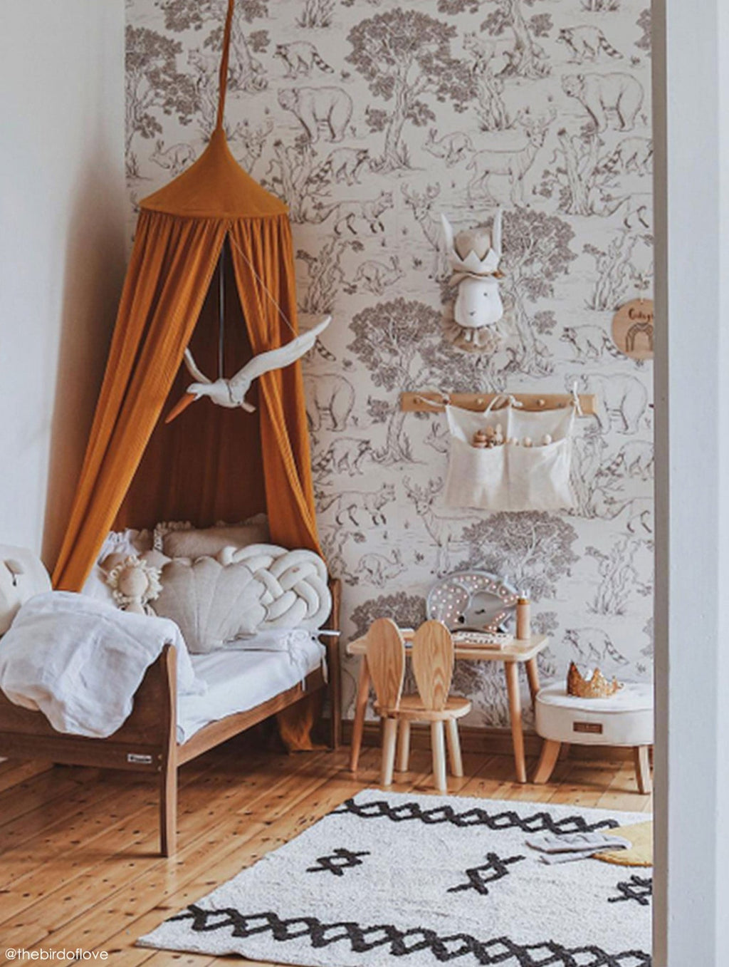 Wasbaar Tapijt Atlas Naturel Zwart - 120 x 160 cm - Tapijten Lorena Canals - In den Olifant