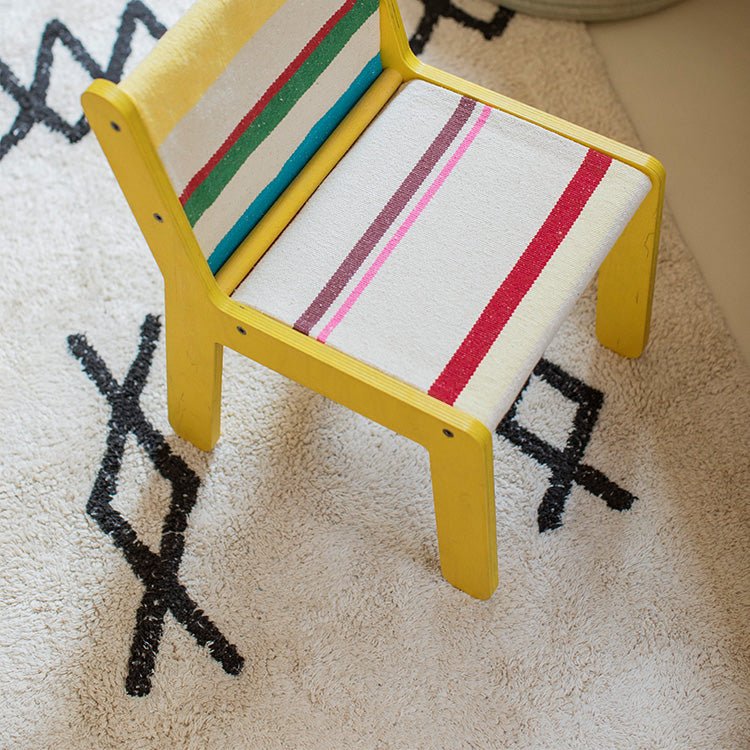 Wasbaar Tapijt Atlas Naturel Zwart - 120 x 160 cm - Tapijten Lorena Canals - In den Olifant