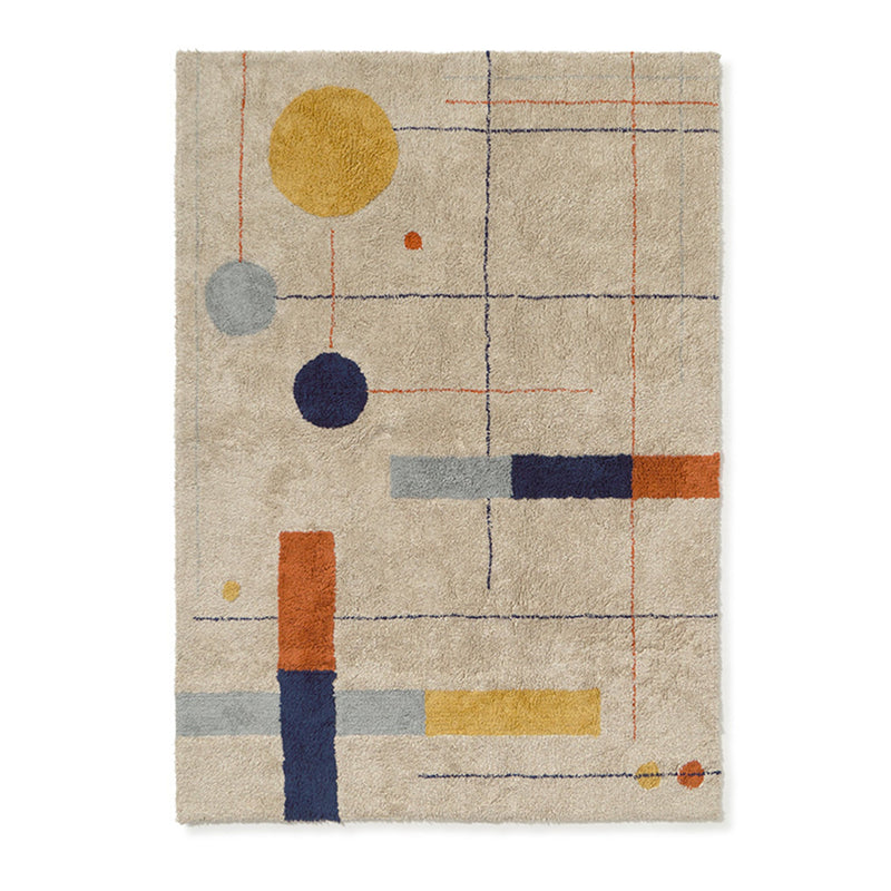 Wasbaar tapijt Geometrical Shapes - 120 x 160 cm - Tapijten Lorena Canals - In den Olifant