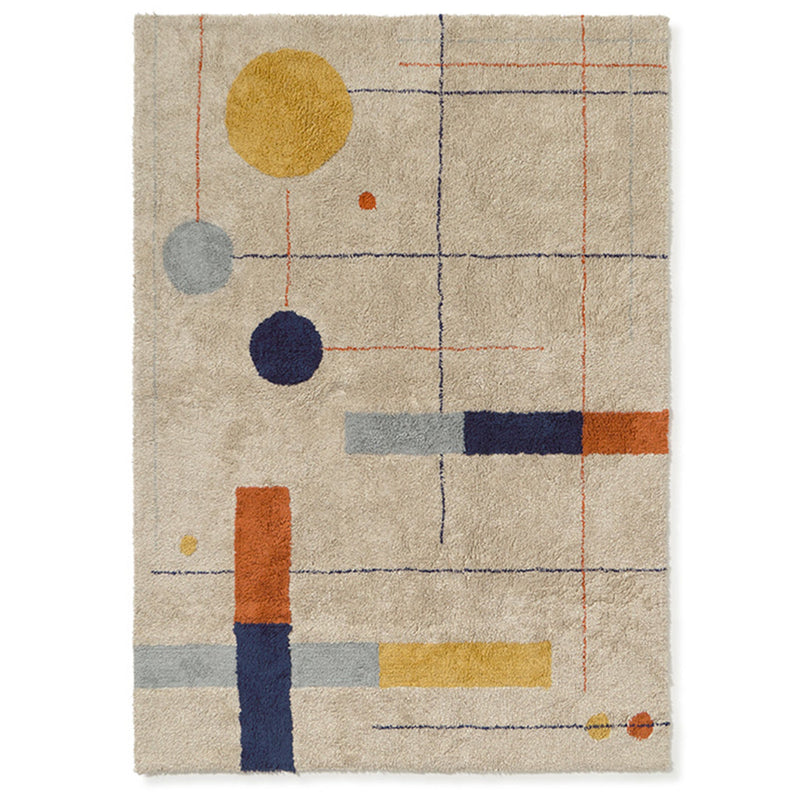 Wasbaar tapijt Geometrical Shapes - 140 x 200 cm - Tapijten Lorena Canals - In den Olifant