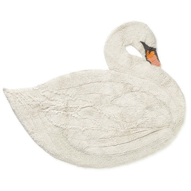 Wasbaar tapijt Swan - 120 x 100 cm - Tapijten Lorena Canals - In den Olifant