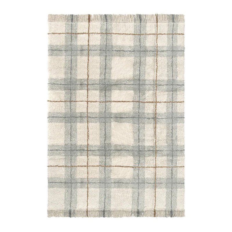 Wasbaar tapijt Tartan Blue Sage - 90 x 120 cm - Tapijten Lorena Canals - In den Olifant