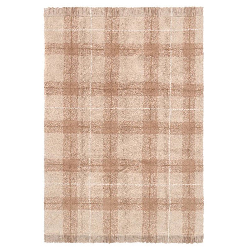 Wasbaar tapijt Tartan Rose - 140 x 190 cm - Tapijten Lorena Canals - In den Olifant