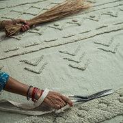 Wasbaar Tapijt Tribu Olive - 120 x 160 cm - Tapijten Lorena Canals - In den Olifant