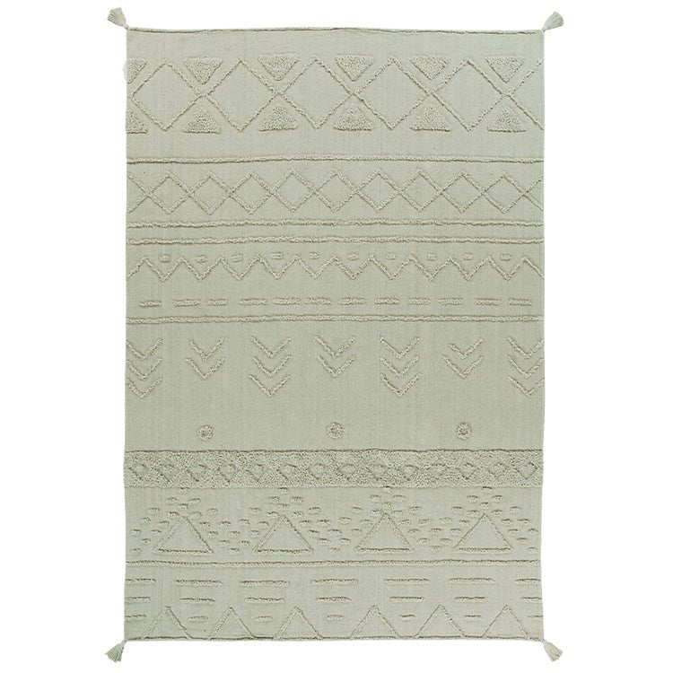 Wasbaar Tapijt Tribu Olive - 120 x 160 cm - Tapijten Lorena Canals - In den Olifant