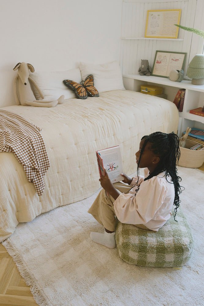 Wasbaar tapijt Vichy Ivory - 150 x 180 cm - Tapijten Lorena Canals - In den Olifant