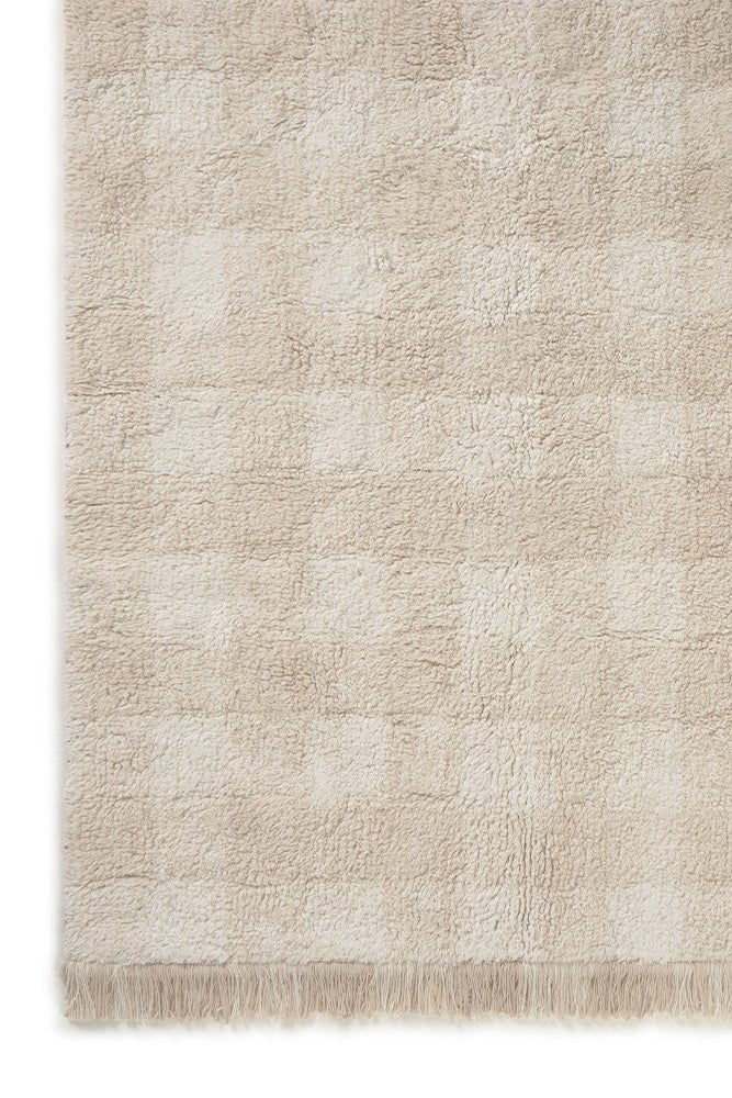 Wasbaar tapijt Vichy Ivory - 150 x 180 cm - Tapijten Lorena Canals - In den Olifant