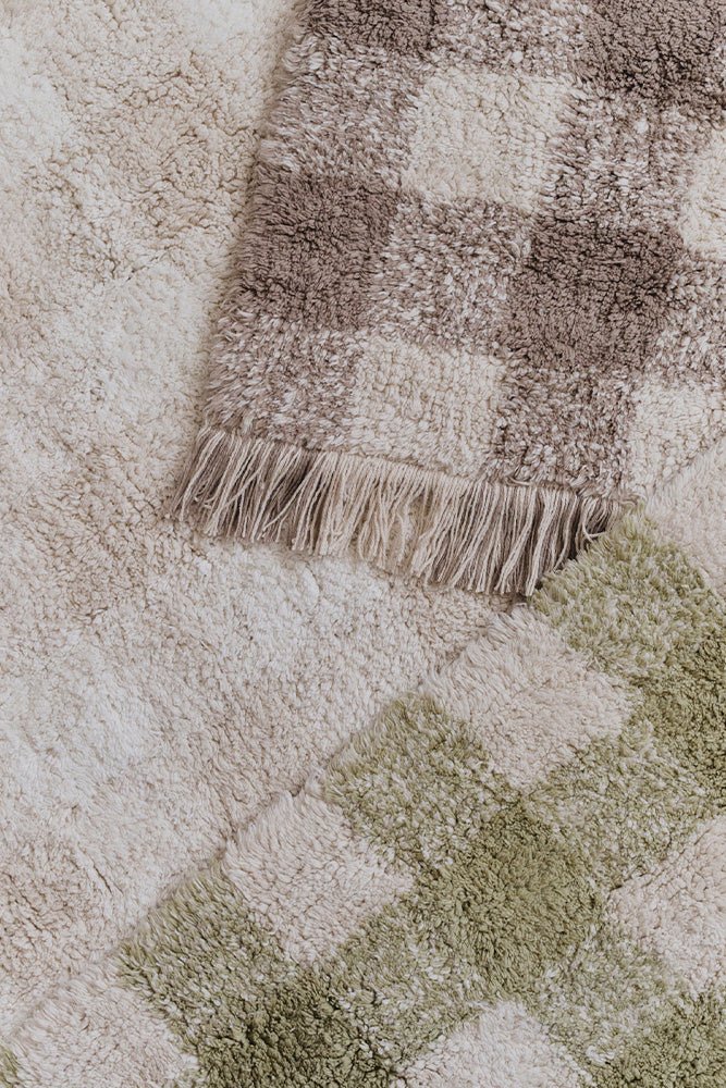 Wasbaar tapijt Vichy Ivory - 150 x 180 cm - Tapijten Lorena Canals - In den Olifant