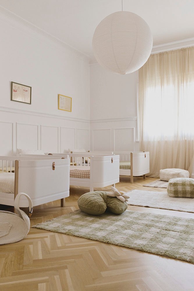 Wasbaar tapijt Vichy Matcha - 90 x 120 cm - Tapijten Lorena Canals - In den Olifant