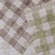 Wasbaar tapijt Vichy Matcha - 90 x 120 cm - Tapijten Lorena Canals - In den Olifant