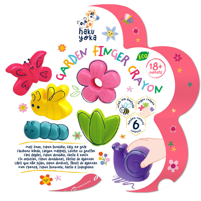 Waskrijtjes Garden Finger Crayons - set van 6